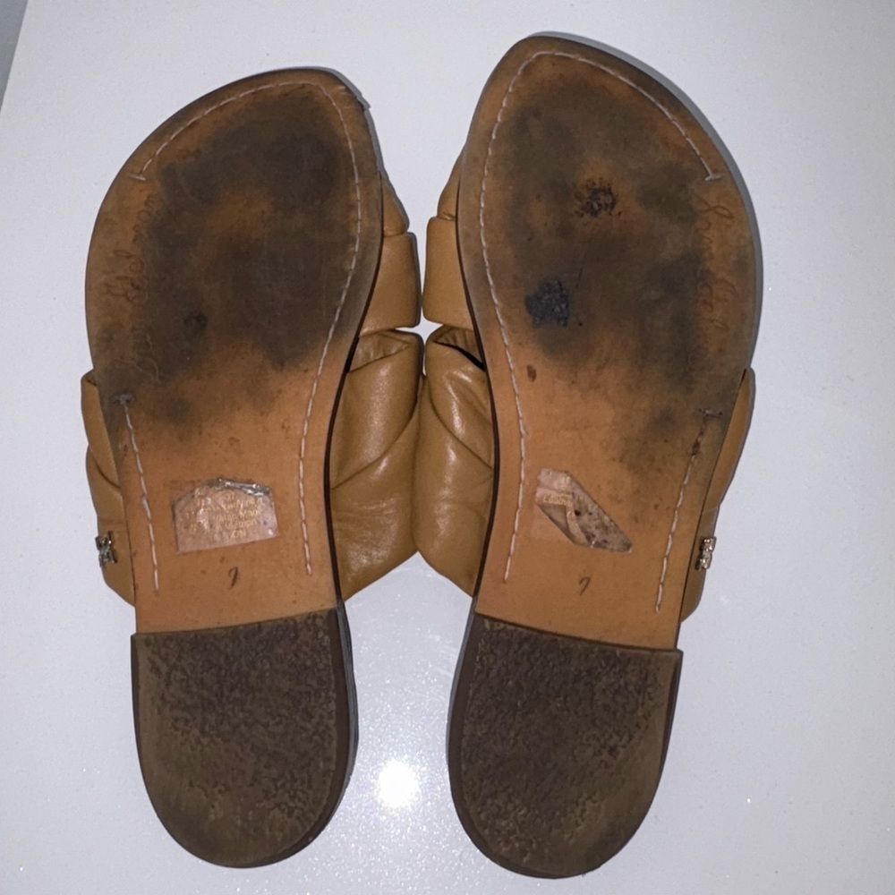 Sam Edelman Womens Garson Leather Slip On Slide Sandals - Picture 7 of 15